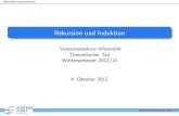 Rekursion und Induktion - Benutzer-Homepages lz_inf/Vorkurs/WS1213/Material/Folien/...¢  Rekursion und