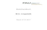 M-LingN: Sprachnorm und ma linguistik_2017_07_27.pdf¢  MA Linguistik MA English Studies/Linguistics