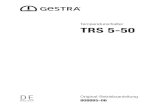 TRS 5-50 - Gestra - UL/cUL (CSA) Zulassung UL 508 und CSA C22.2 No. 14-13, Standards for Industrial