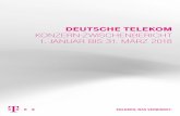 DEUTSCHE TELEKOM KONZERN-ZWISCHENBERICHT 1. JANUAR Deutsche Telekom. Konzern-Zwischenbericht Q1 2018