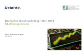 Deloitte. Deutscher Sportmarketing Index 2014 - hs- Gruppe von Deloitte in enger Zusammenarbeit mit