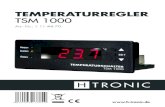 TemperaTurregler TSM 1000 - Der TemperaTurregler TSm 1000 eignet sich hervorra- gend f£¼r alle Einsatzbereiche,