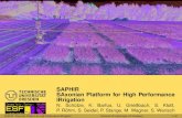 SAPHIR SAxonian Platform for High Performance IRrigation N ... Uberblick¢¨ uber das Projekt ... SAPHIR