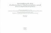 Handbuch der Politischen Philosophie und Sozialphilosophie Handbuch der Politischen Philosophie und