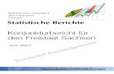 Konjunkturbericht f£¼r den Freistaat Sachsen Herausgeber: Statistisches Landesamt des Freistaates Sachsen