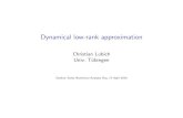 Dynamical low-rank approximation - ODEs for dynamical low-rank approximation Y = USVT with U_ = (I m