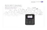 8232 DECT Handset - Alcatel-Lucent Enterprise batterie recommand£©e : Alcatel-Lucent 3BN67332AA (Dongguan