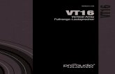Handbuch 1.3 DE VT16 - ProAudio Technology ... Reinigungsmittel, da diese die Oberfl£¤chen angreifen