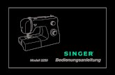 Home: VSM Singer - Modell 2250 ... ist die zust£¤ndige Singer-Vertretung zu kontaktieren. ¢â‚¬¢ Den Netzstecker