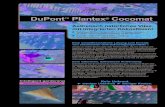 DuPont Plantex ist ein zweilagiges Verbundmaterial von Dupont¢â€‍¢Plantex ¢®und unbehandelten Kokoslangfasern