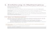 1. Einf£¼hrung in Mathematica pep/Lehre/Mathematica2014/01_Einfuehru¢  Mathematica ist ein kommerzielles