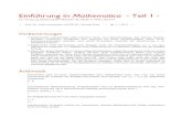 Einf£¼hrung in Mathematica - Teil 1 flohr/lectures/mmdp/ws13/MK1.pdf¢  Mathematica kann auf sehr allgemeine
