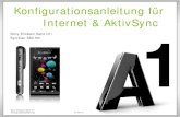 Konfigurationsanleitung f£¼r Internet & AktivSync Sony Ericsson Satio U1i Konfigurationsanleitung Sony