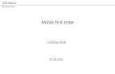 Mobile First Index - CAMPIXX 2018-11-19¢  SEO-Atelier Maximilian Bloch Vorab ¢â‚¬¢ Mehr Suchanfragen £¼ber