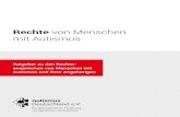 Rechte von Menschen mit Autismus Herausgeber: autismus Deutschland e.V. Bundesverband zur Fأ¶rderung