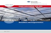 DGUV Information 209-003 â€‍Metallbau-Montagearbeitenâ€œ 209-003. Impressum Herausgegeben von: Deutsche