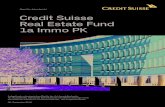 Geprأ¼fter Jahresbericht Credit Suisse Real Estate Fund 1a ... 2 Credit Suisse 1a Immo PK Geprأ¼fter