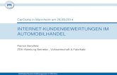 Kundenbewertungen im Automobilhandel ¤sentationen... Zentralverband Deutsches Kraftfahrzeuggewerbe e.V.