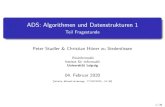 ADS: Algorithmen und Datenstrukturen 1 - Teil Boyer-Moore: Algorithmus f ur jedes Symbol c des Alphabets