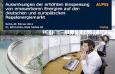 Auswirkungen der erh£¶hten Einspeisung von erneuerbaren ... von erneuerbaren Energien auf den deutschen
