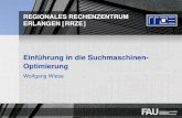 REGIONALES RECHENZENTRUM ERLANGEN [RRZE] Einfأ¼hrung in die Suchmaschinen-Optimierung Wolfgang Wiese.