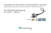 54. DFN-Betriebstagung 15.3.2011 Berlin (iPhone, Android bisher nur rudimentأ¤r أ¼ber Apps) Hardwaretoken
