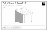 Patio Cover SideWalr 3 - Vor der Erweiterung der Terrassen-Abdeckung mussen mehrere Teile auseinander