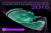 Jahresbericht Steiermark 2015 - KAGes Jahresbericht Steiermark Fachbeirat fأ¼r das Geburtenregister