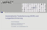 Automatische Texterkennung (OCR) und ... 2011/01/20 آ  â€“ BSB, Gأ¶ttingen: TEI Format fأ¼r OCR und