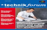 01 2014 technikforum - Technikforum 03 Energieeinsparung und Klimaschutz Editorial Franz Xaver Neuer