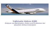 Fallstudie Airbus A380 Analyse von Merkmalen, Zielen und Problemen der aktuellen Airbus-Innovation
