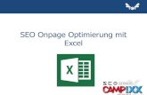 Onpage Analyse mit Excel - Campixx 2014
