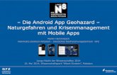 Die Android App Geohazard - Naturgefahren und Krisenmanagement mit Mobile Apps