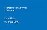 Microsoft Lizenzierung â€“ Server