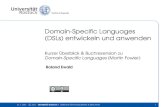Domain-Specific Languages (DSLs) entwickeln und anwenden