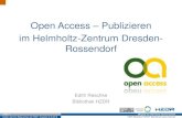 Open Access - Publizieren im Helmholtz-Zentrum Dresden-Rossendorf