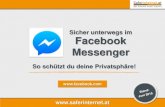 Leitfaden: Sicher unterwegs im Facebook Messenger