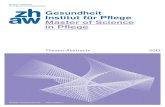 Master of Science in Pflege - Thesen-Abstracts 2013