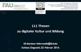 111 Thesen zur digitaler Kultur und Bildung