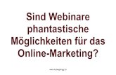 Webinare im Online Marketing