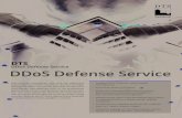 DDoS Defense Service - DTS Systeme GmbH DTS DDoS Defense Service Viele moderne Unternehmen sind stark