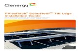 PV-ezRack SolarRoof Tilt Legs Installation Guide ... PV-ezRackآ® SolarRoofTM Tilt Legs Installation