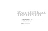 Zertifikat Deutsch B1 - Modellsatz 0.1 - Prueferblaetter