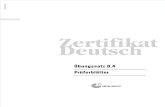 Zertifikat Deutsch B1 - Modellsatz 0.4 - Prueferblaetter