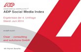 ADP Social Media Index - Ergebnisse der 4. Umfrage (Juli 2014)