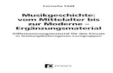 Musikgeschichte: vom Mittelalter bis zur Moderne ... Cornelia T¶dt Musikgeschichte: vom Mittelalter