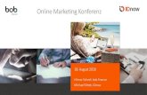 Online Marketing Konferenz Produkte: bob money, ok.- cash, ScoreMe Tochter der Valora Group Hilmar Scheel