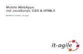 Mobile Webapps mit JavaScript, CSS, HTML5