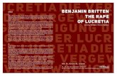 Benjamin Britten - hfm.  Britten: The Rape of Lucretia Oper in zwei Akten Libretto: Ronald Duncan Male Chorus Taek-Sung Kwon Female Chorus Sophie Freund (15. + 17. 10.)
