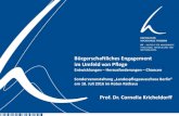 B¼rgerschaftliches Engagement im Umfeld von Pflege .freiwilligem Engagement Qualifizierung und Begleitung